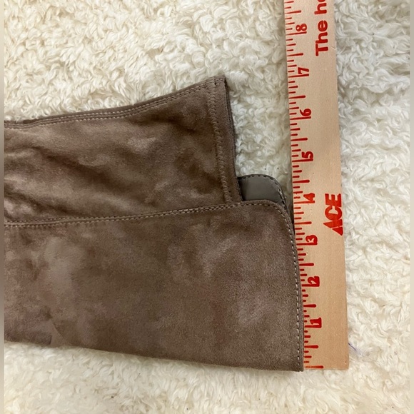 NWT Liz Claiborne Leyla Tan Taupe Over the Knee Boots Wide Chunky 10W - Picture 6 of 13